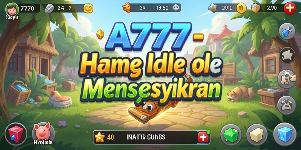 Screenshot A7777 menampilkan gameplay Idle yang menarik dan interaktif.