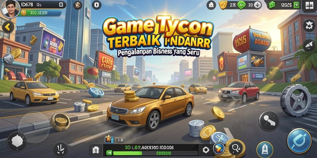 Screenshot ID678 menampilkan grafik permainan Tycoon yang memukau dan menantang.