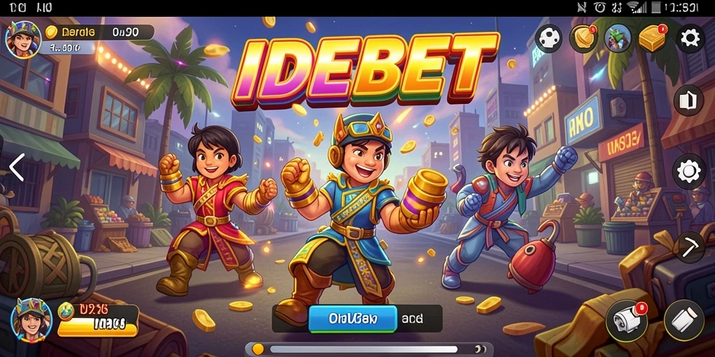 Screenshot gameplay IDEBET, menampilkan aksi seru di permainan Arcade.