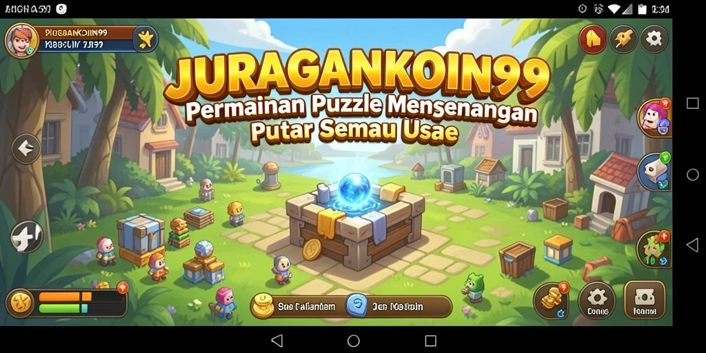 Screenshot utama JURAGANKOIN99 menampilkan gameplay Puzzle yang menarik.