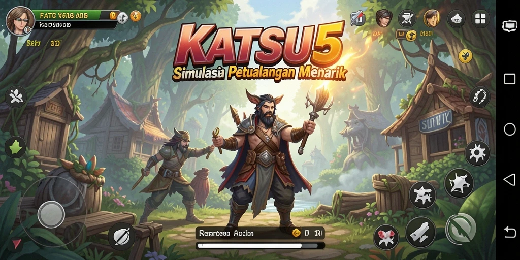 Tampilan menarik dari gameplay KATSU5 yang penuh aksi.