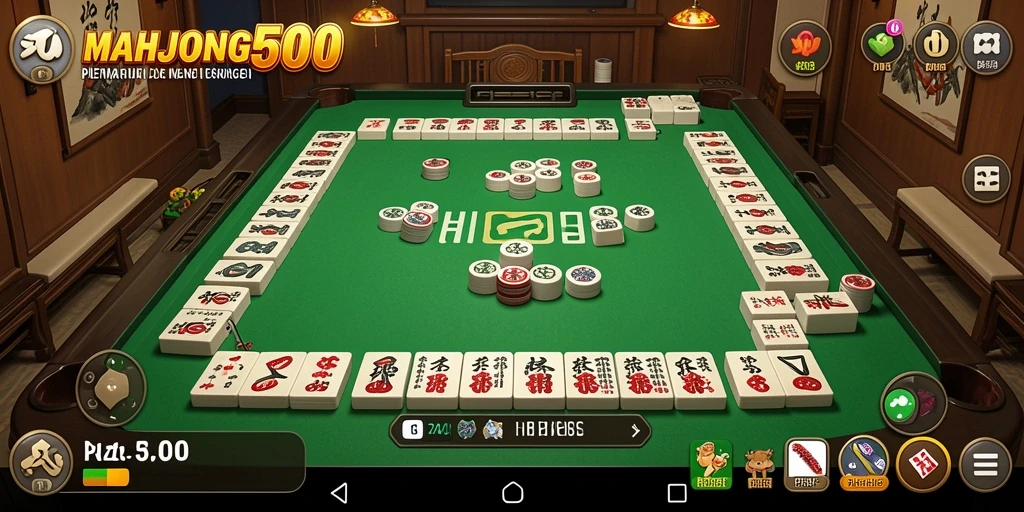 Gameplay seru MAHJONG500 yang menantang dan memikat.