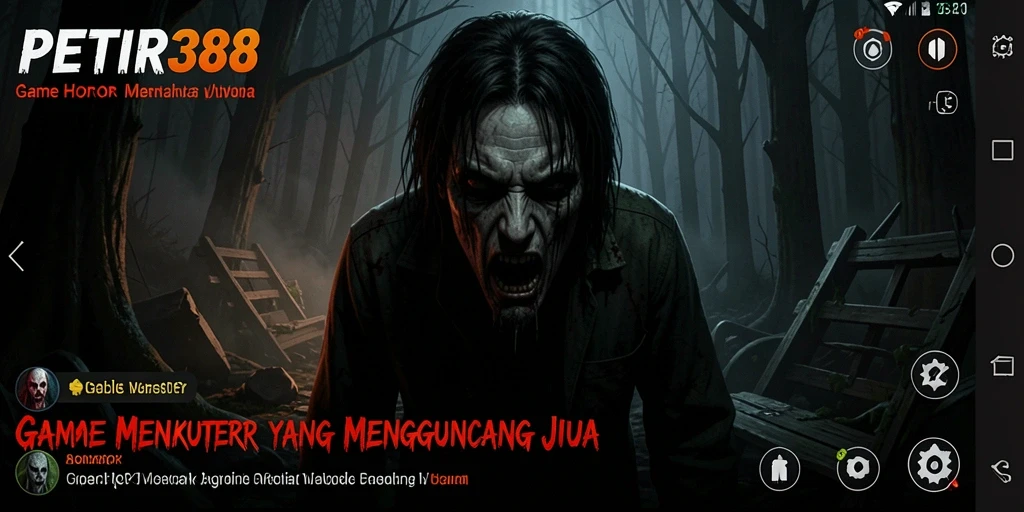 Tangkapan layar menampilkan gameplay menakutkan dari PETIR388.